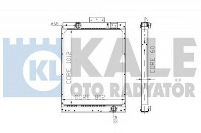 KALE OTO RADYATOR 304500 -  Радиатор, охлаждение двигателя